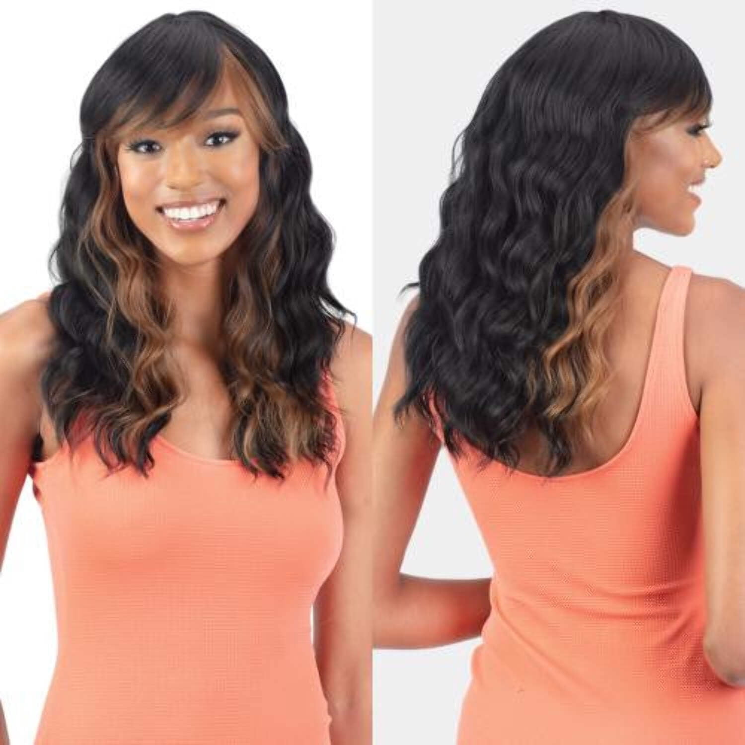 Mayde Beauty Human Hair Blend Wig Mocha Honey