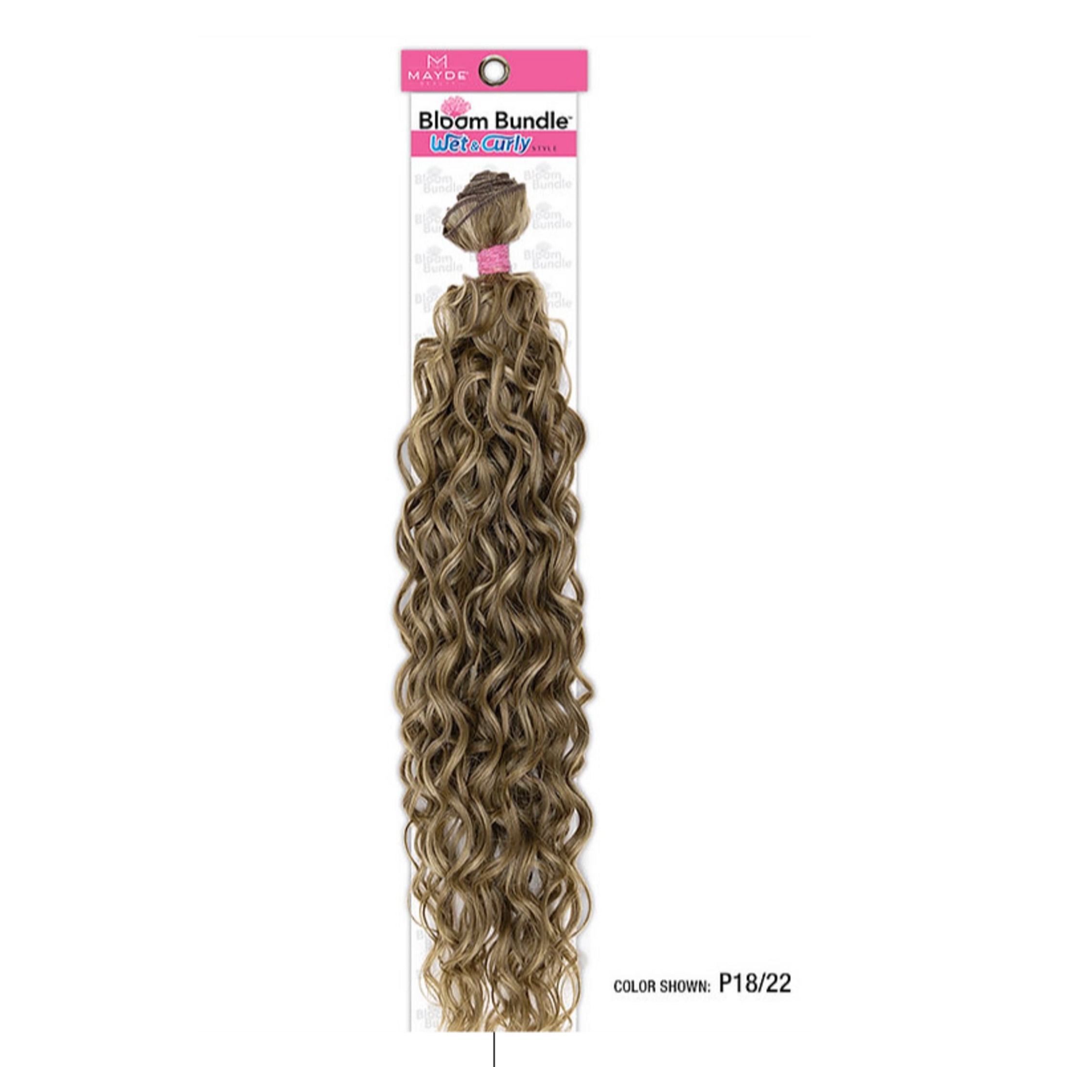 Mayde Beauty Inc Mayde Bloom Bundle Wet & Curly 24" - Color P18/22