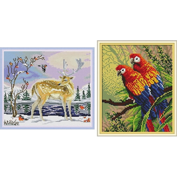 Maydear 2 Pack Diamond Painting Kit for Kids, Perfect DIY Activity & Decoration Diamond Art