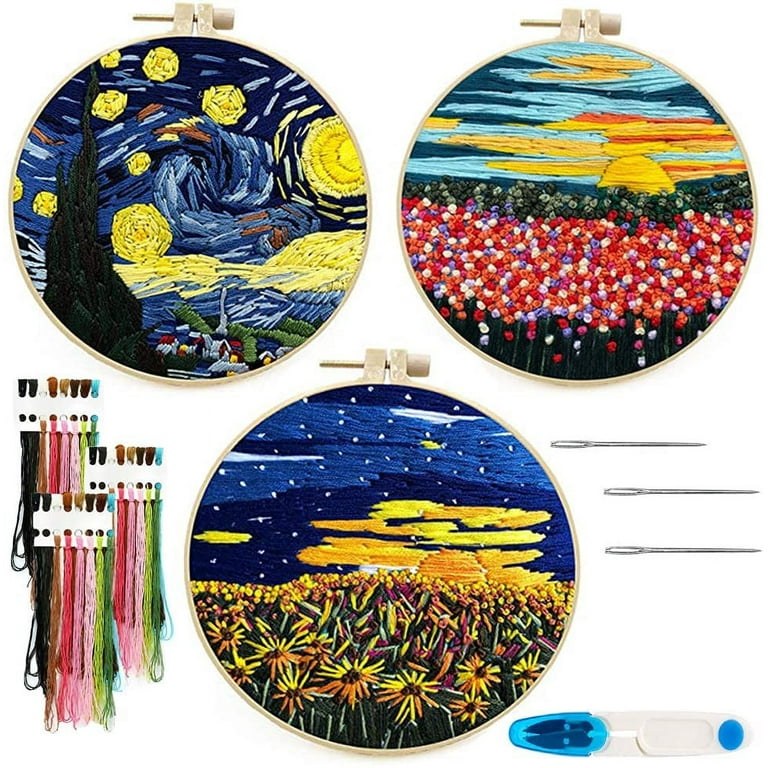 NEW Embroidery Kit for Beginners Adults Cross Stitch Hand