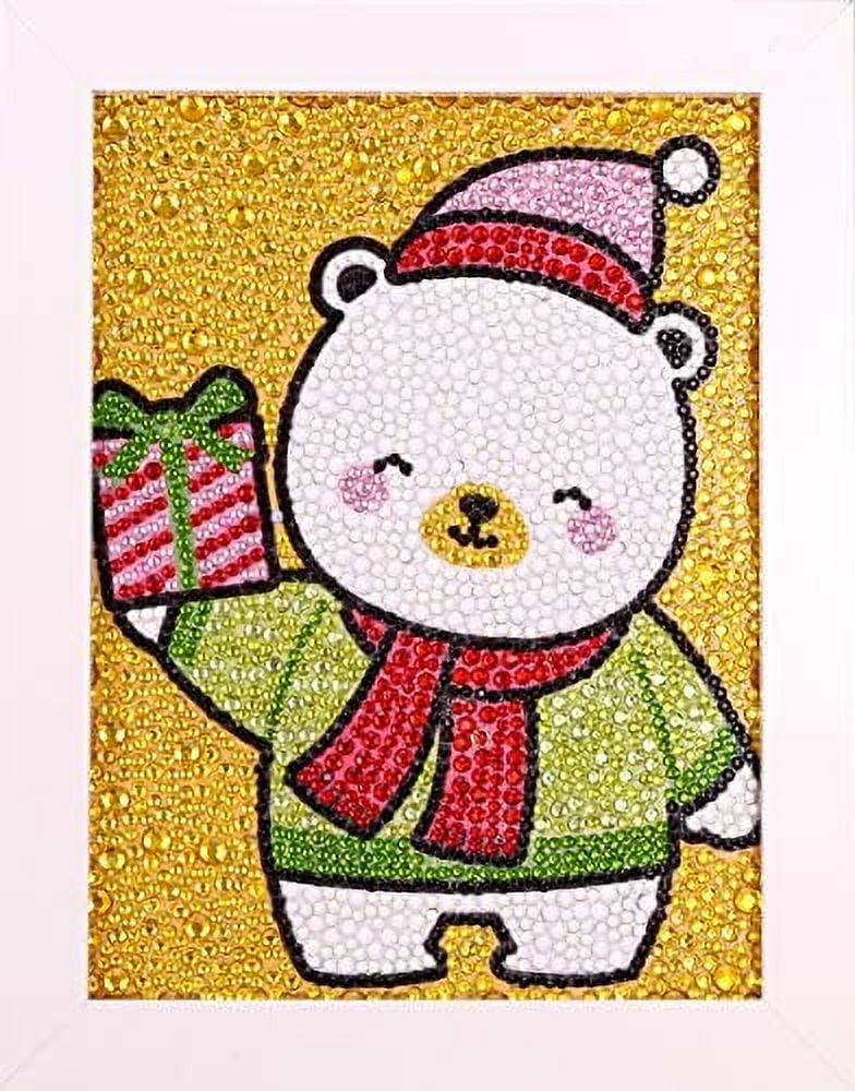 Maydear 5D Diamond Painting Art Kit, DIY Diamond Paintings for Adults Kids  Gem Art Crafts Home Decor 7×9 inch - (Christmas White Bear) 