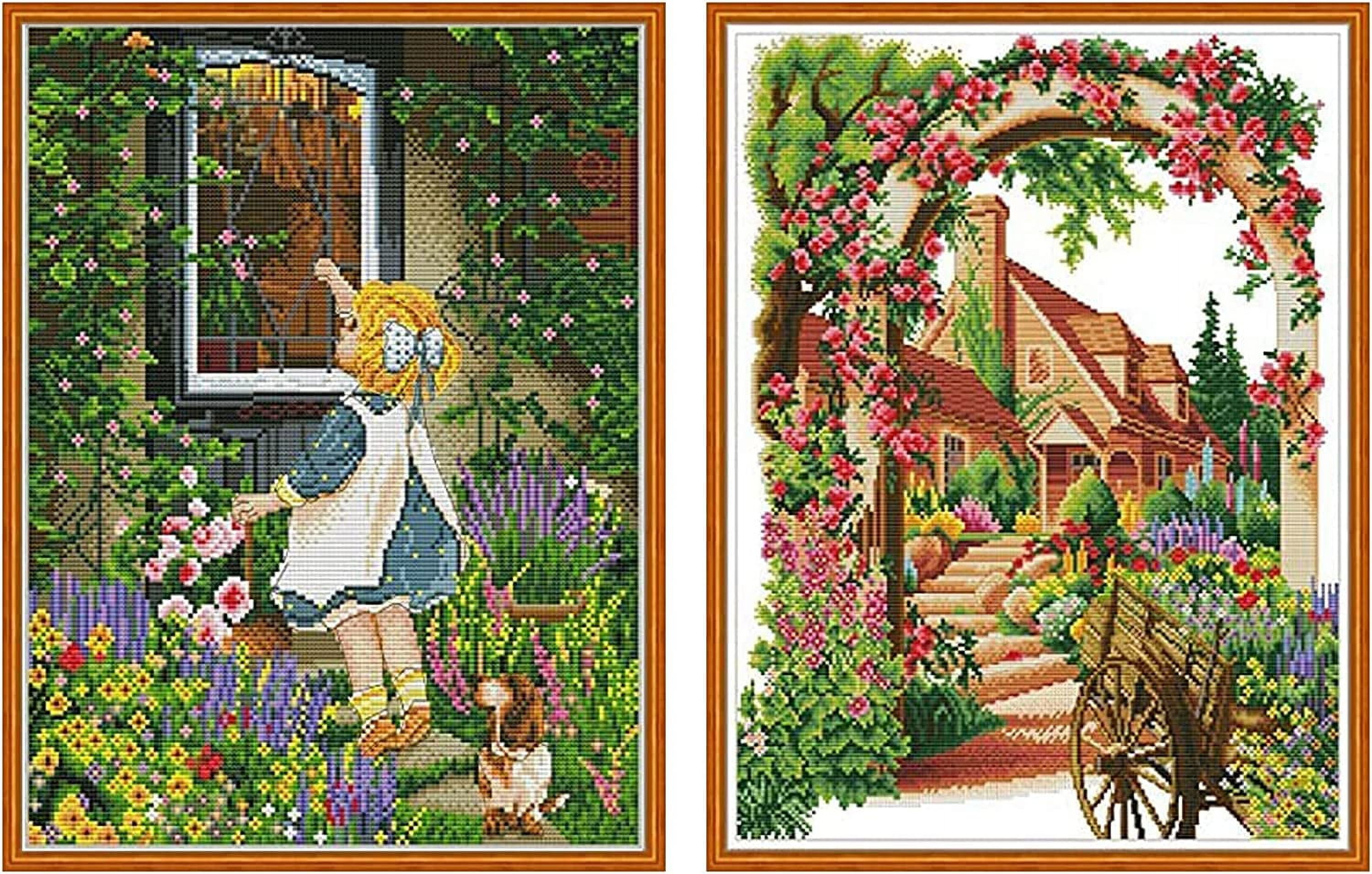 Maydear Cross Stitch Kits Stamped Full Range of Embroidery Starter Kits