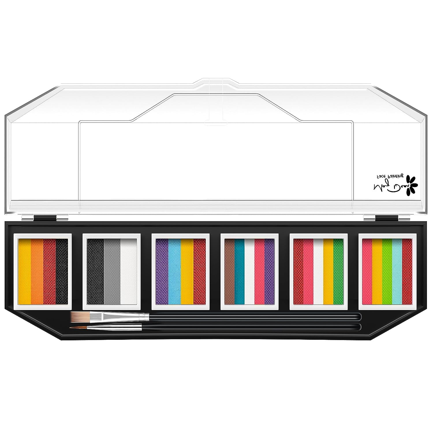 Maydear Face Painting Kit for Kids Adults, 6×10gm Professional Makeup Split Cake Palette, Safe