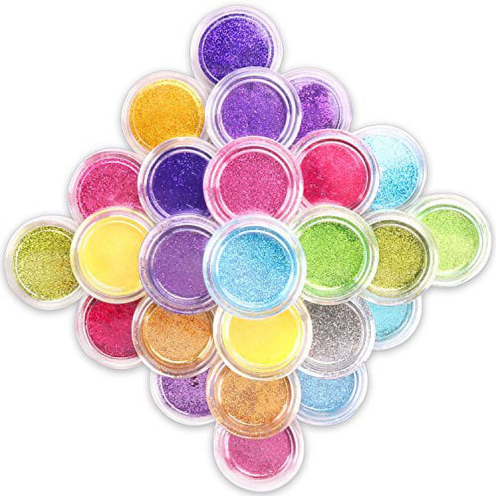 Maydear Glitter Tattoo Kit with 12 Large Glitters & 40 Stencils for