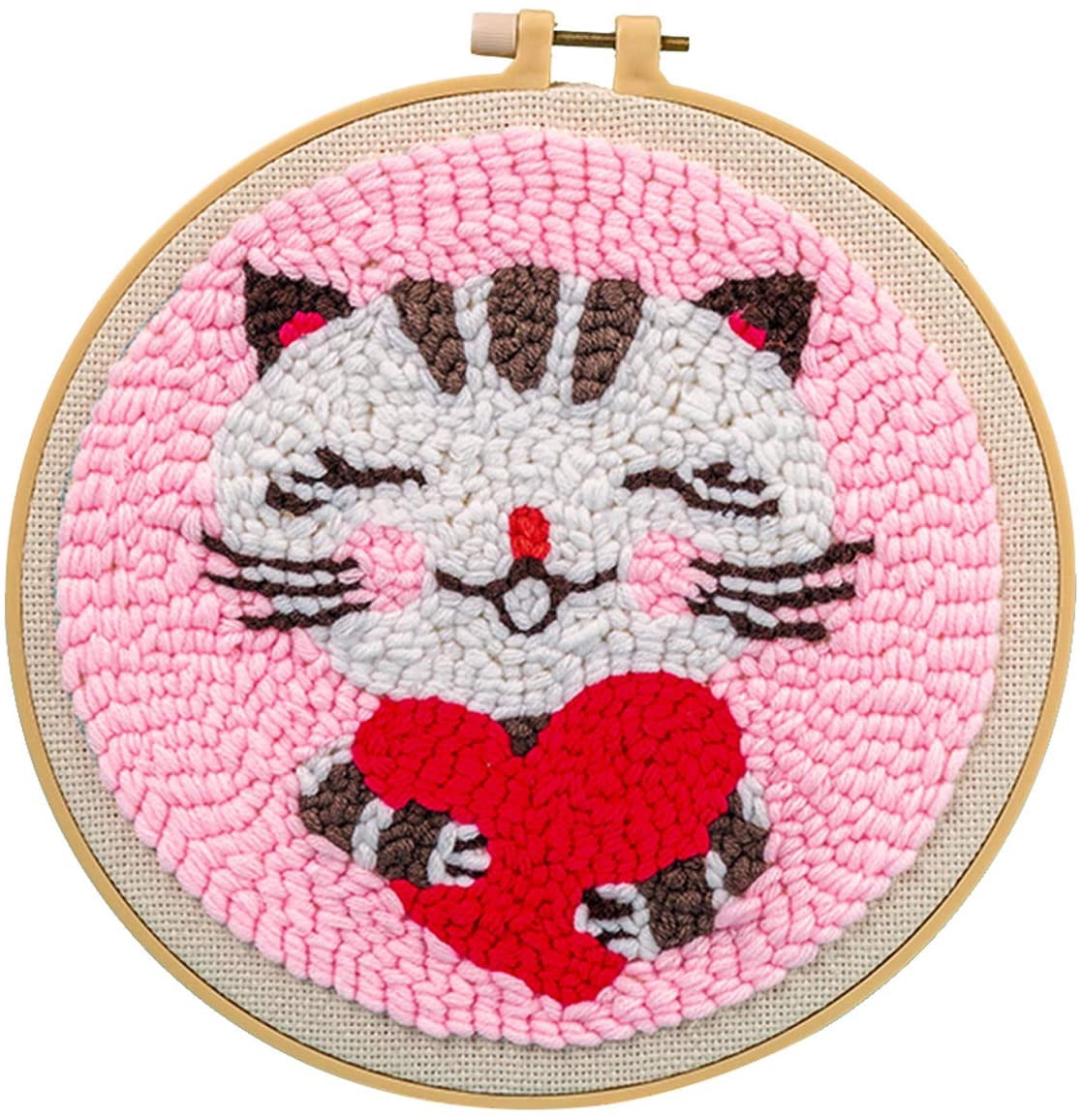 Maydear Punch Needle Starter Kit for Beginner Cartoon Rug Hooking ...