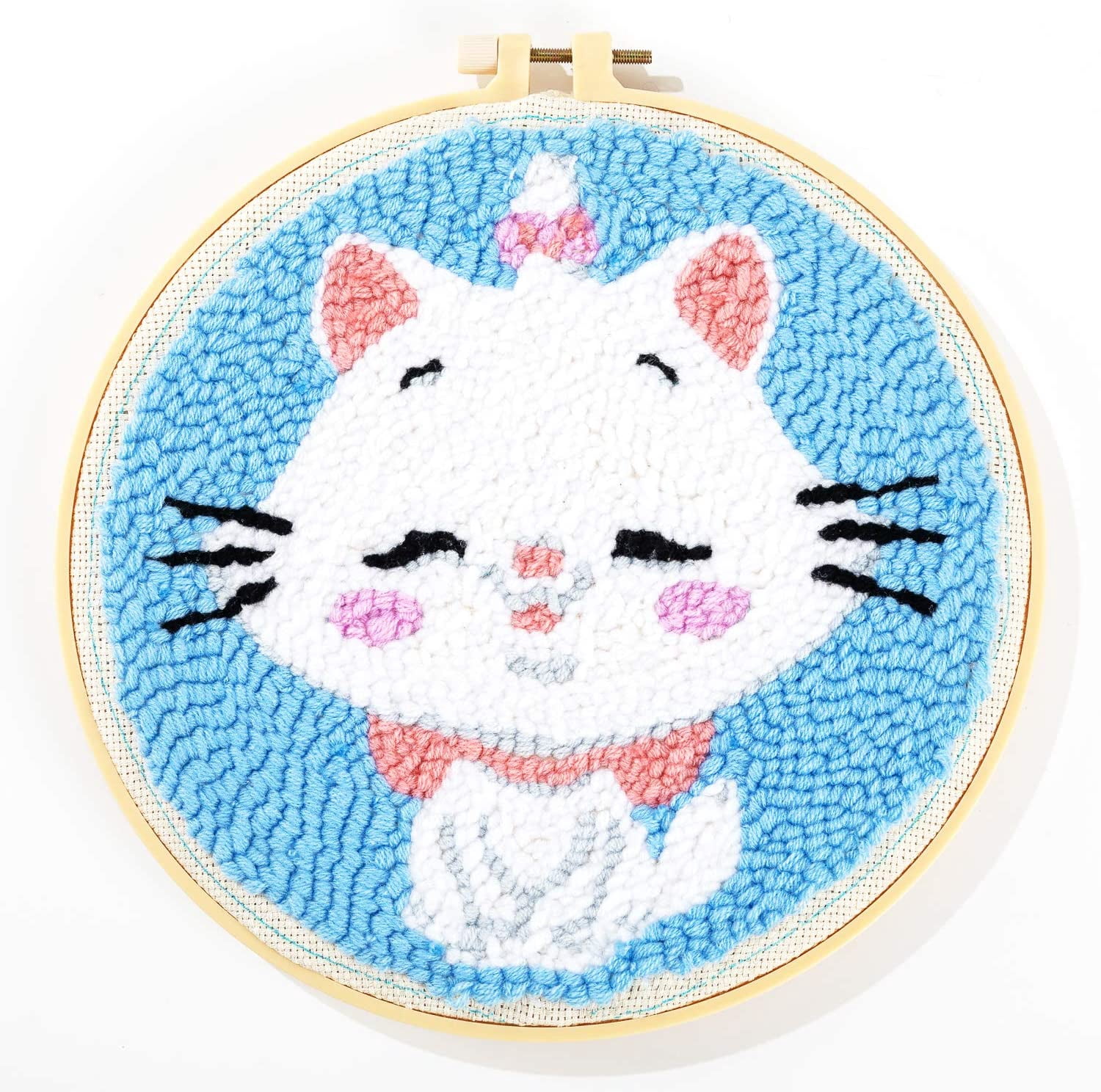 Maydear Punch Needle Starter Kit for Beginner Cartoon Rug Hooking ...