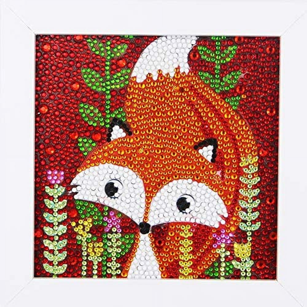 Craspire DIY 5D Animals Fox Pattern Canvas Diamond Painting Kits