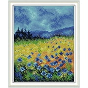 Maydear Stamped Cross Stitch Kits, Embroidery Starter Kits for Beginners DIY - Beautiful Flowers 1315.4(inch)
