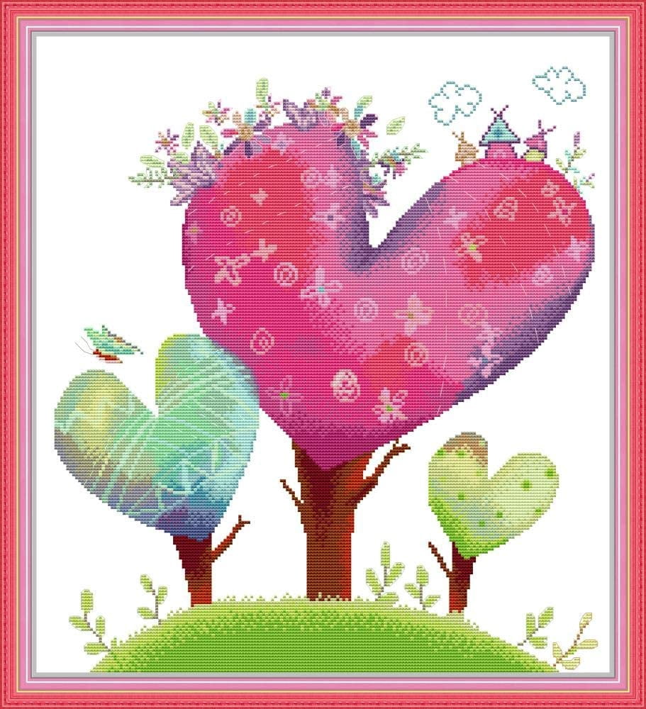 Maydear Stamped Cross Stitch Kits, Needlepoint Embroidery Kits for ...