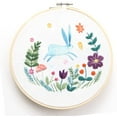 thumbnail image 1 of Maydear Stamped Embroidery Kit for Beginners with Pattern, Cross Stitch kit, Embroidery Starter Kit Including Embroidery Hoop, Color Threads and Embroidery Scissors - Running Bunny, 1 of 2