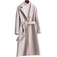 thumbnail image 1 of Maydear Women's Autumn Woolen Coat, Double-faced Wool Coat Long Temperament Woolen Jacket, 1 of 4