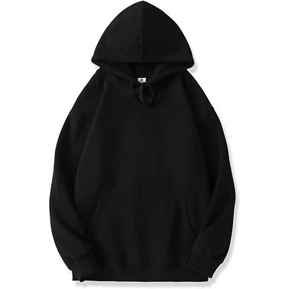 Maydear Women's Casual Hoodies Sweatshirt, Long Sleeve Solid Loose Pullover With Pocket