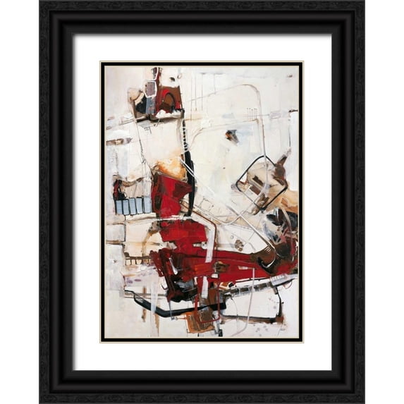 Mayer, Norbert 18x24 Black Ornate Wood Framed with Double Matting Museum Art Print Titled - Immer etwas von dem