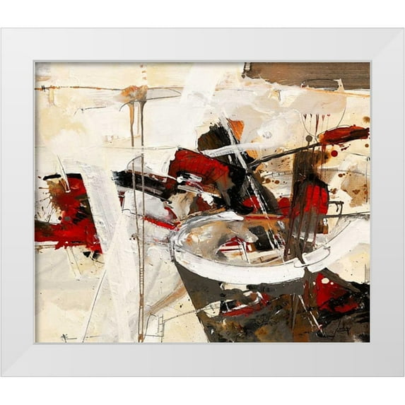 Mayer, Norbert 23x20 White Modern Wood Framed Museum Art Print Titled - Im Fuhlen das Sein
