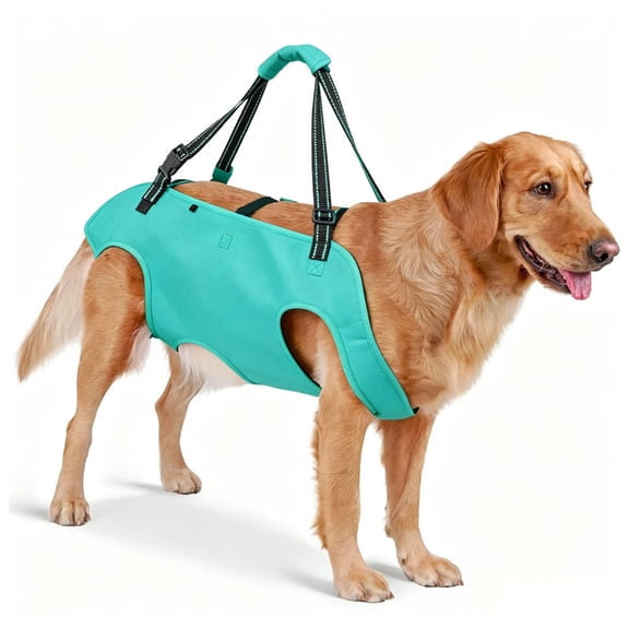 Dog Full Body Lift Harness, Support Sling Backpack for Senior Disabled Dogs, Front Hind Leg Joint Injuries, Help Up & Down Stairs Walk Hiking Grooming Harness, Reflective, Soft Padded Handle