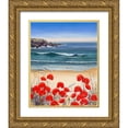 thumbnail image 1 of Mayes, Hilary 20x24 Gold Ornate Wood Framed with Double Matting Museum Art Print Titled - Poppy Sands, 1 of 4