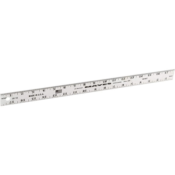 Mayes Silver Ruler, 18 in
