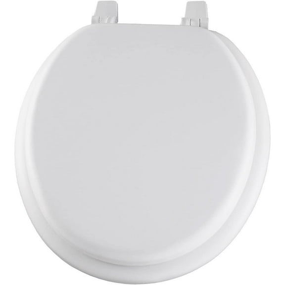 Bemis Basic Soft Toilet Seat - Round, White  Residential Use, Standard Application