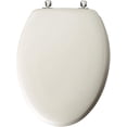 thumbnail image 1 of Mayfair Toilet Seat 144CP Elongated Wood - White, 1 of 1