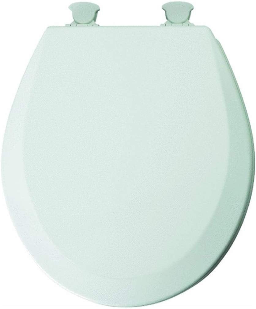 Mayfair 41EC000 Molded Wood Toilet Seat with LiftOff Hinges, Round