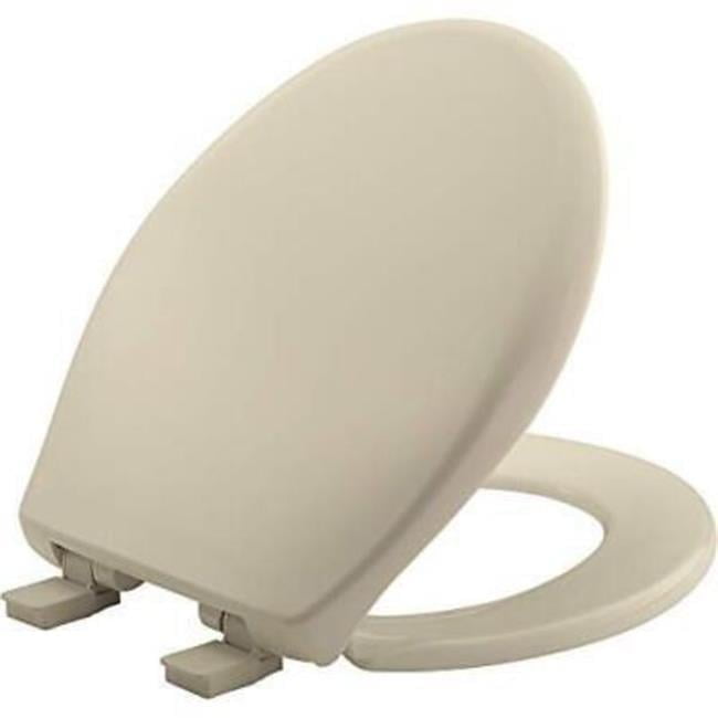 Bone Elongated Soft Close Plastic Toilet Seat with Easy Cleaning