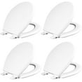 thumbnail image 1 of Mayfair 847SLOW Kendall Slow-Close, Removable Wood Toilet Seat That Will Never Loosen, ROUND, White, 4-Pack, 1 of 8