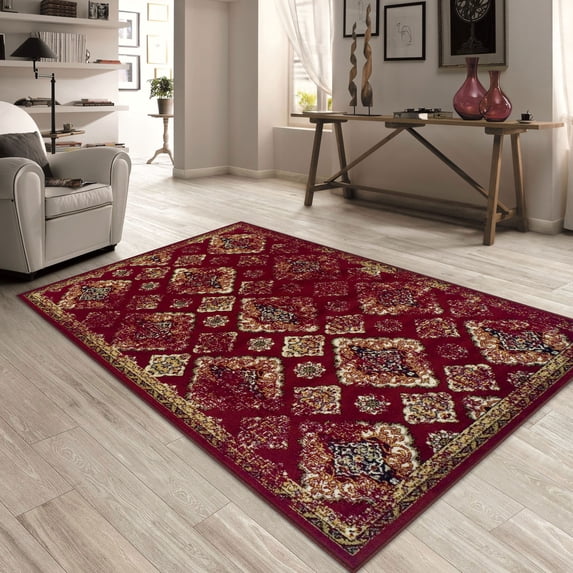 Mayfair Area Rug - 4' x 6', Red