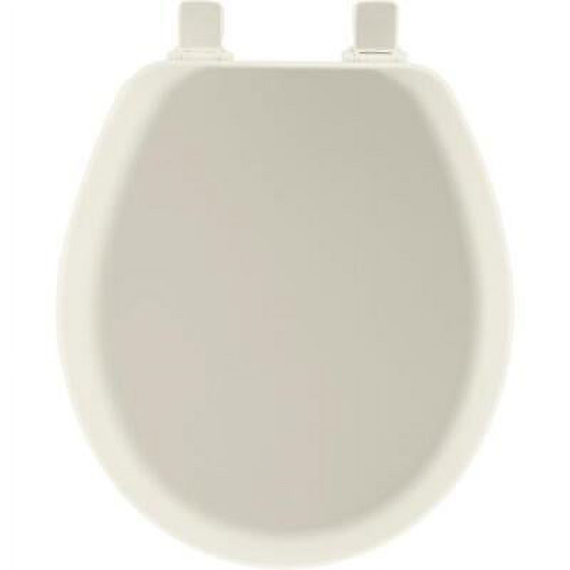 Mayfair Bemis Cameron Round Biscuit Enameled Wood Toilet Seat