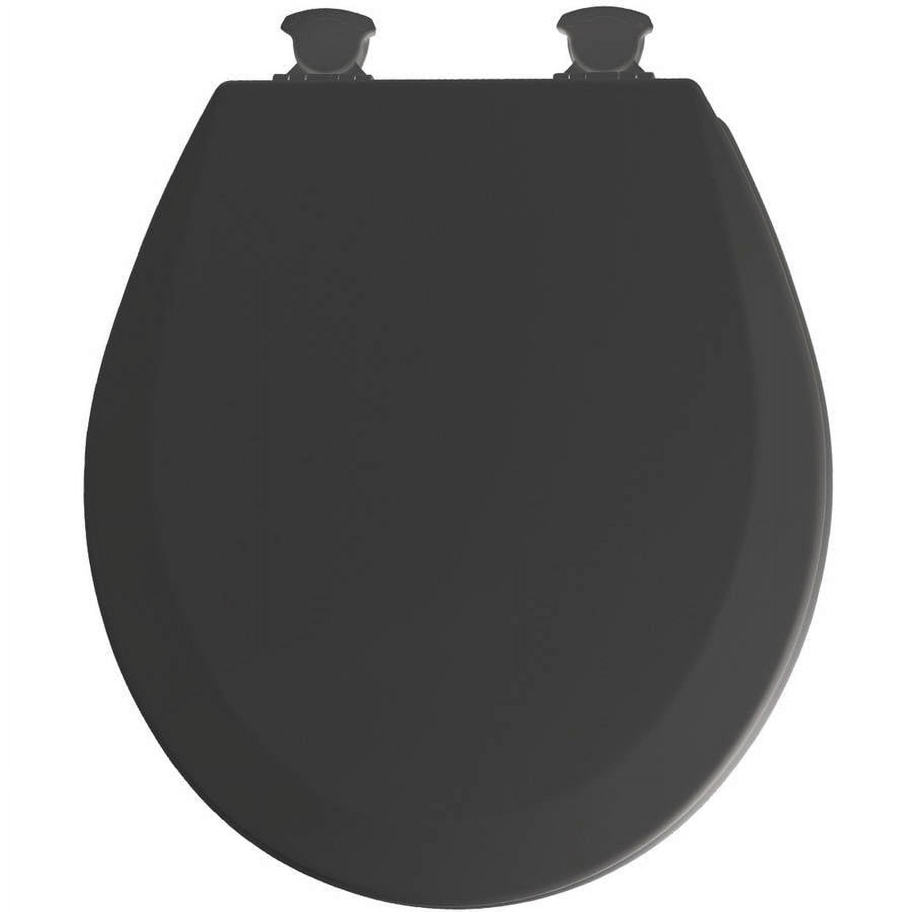 Mayfair Black EZ Clean Round Toilet Seat
