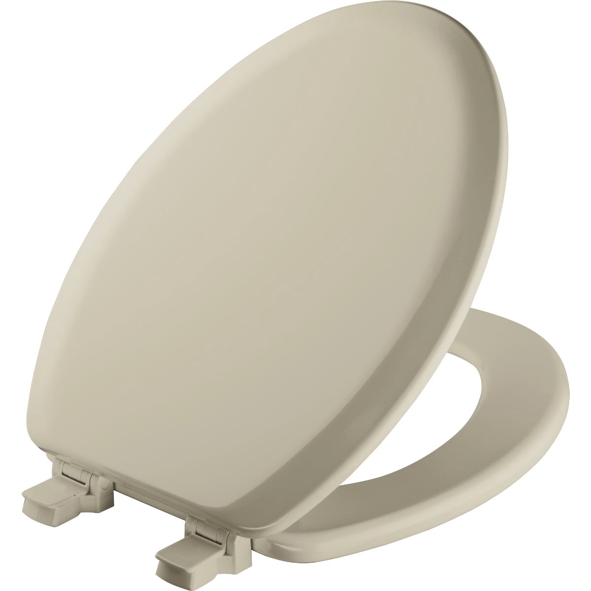 Mayfair Cameron Bone Toilet Seat, Non Slip Heavy Duty Wood, Easy Clean, Made in USA, Elongated