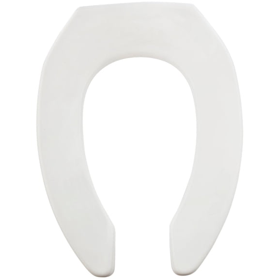 Mayfair Commercial STA-TITE Elongated Open Front Toilet Seat - Pack of 4