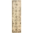 thumbnail image 1 of Mayfair Distressed Damask Indoor Area Rug by Blue Nile Nills - 2.6' x 8', Ivory, 1 of 3