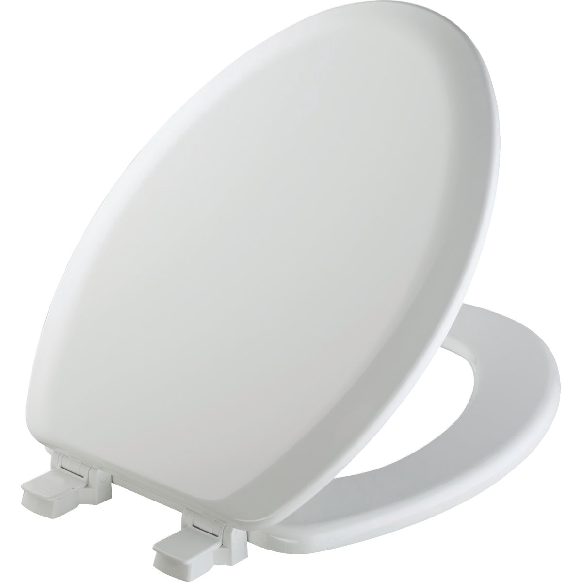 Mayfair Elongated Toilet Seat Elongated, Molded Durable Multi Coat Enamel White