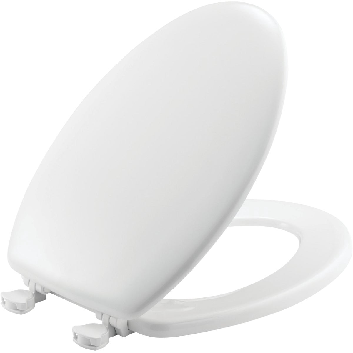 Mayfair Elongated White Molded Wood Toilet Seat - Total Qty: 1