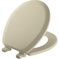 thumbnail image 1 of Mayfair Lift off Round Enameled Wood Toilet Seat in Bone with Stay·Tite, 1 of 7