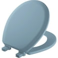 thumbnail image 1 of Mayfair Lift off Round Enameled Wood Toilet Seat in Sky Blue with Stay·Tite, 1 of 5
