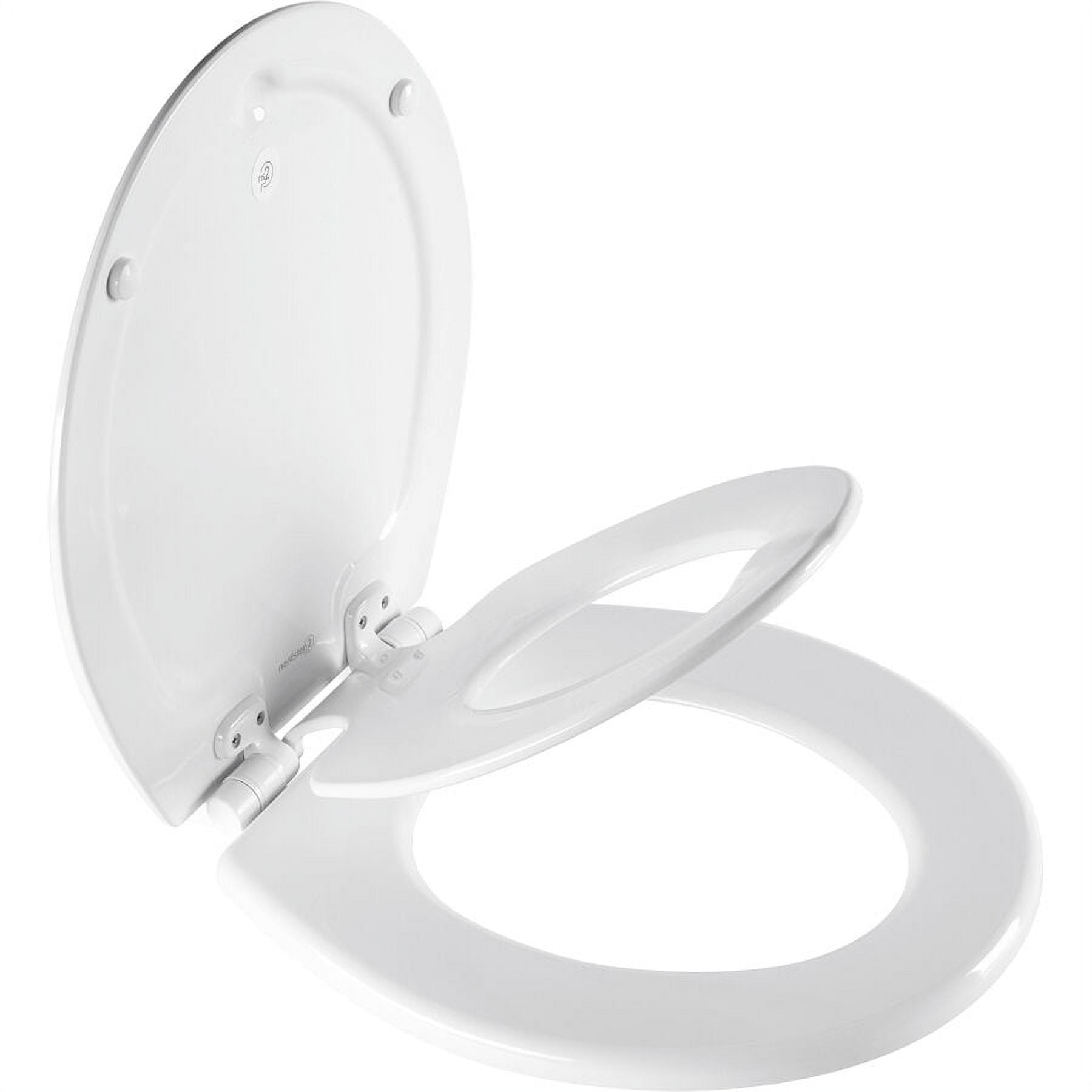 Mayfair NextStep2? Child/Adult Round Toilet Seat in White with STATITE