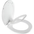 thumbnail image 1 of Mayfair NextStep2 Child/Adult Round Toilet Seat in White Never Loosens, Removes for Easy Cleaning, and Adjustable Soft Close Hinge, 1 of 3