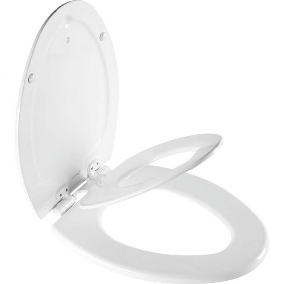 Mayfair NextStep2 Elongted Toilet Seat with Built-In Potty Training Seat
