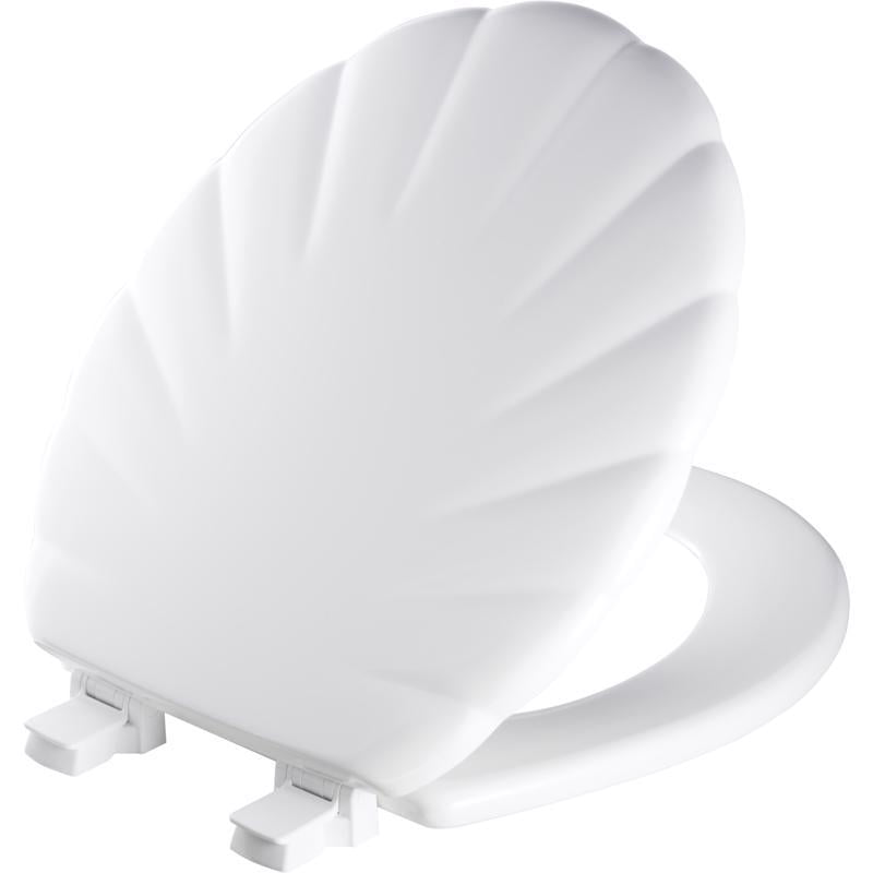 TOILET SEAT RND SHELL WH (Pack of 1)