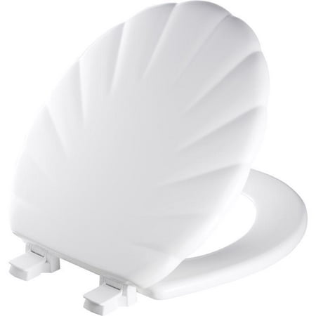 TOILET SEAT RND SHELL WH (Pack of 1)