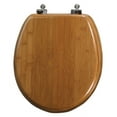 thumbnail image 1 of Mayfair Round Dark Bamboo Bamboo Toilet Seat, 1 of 6