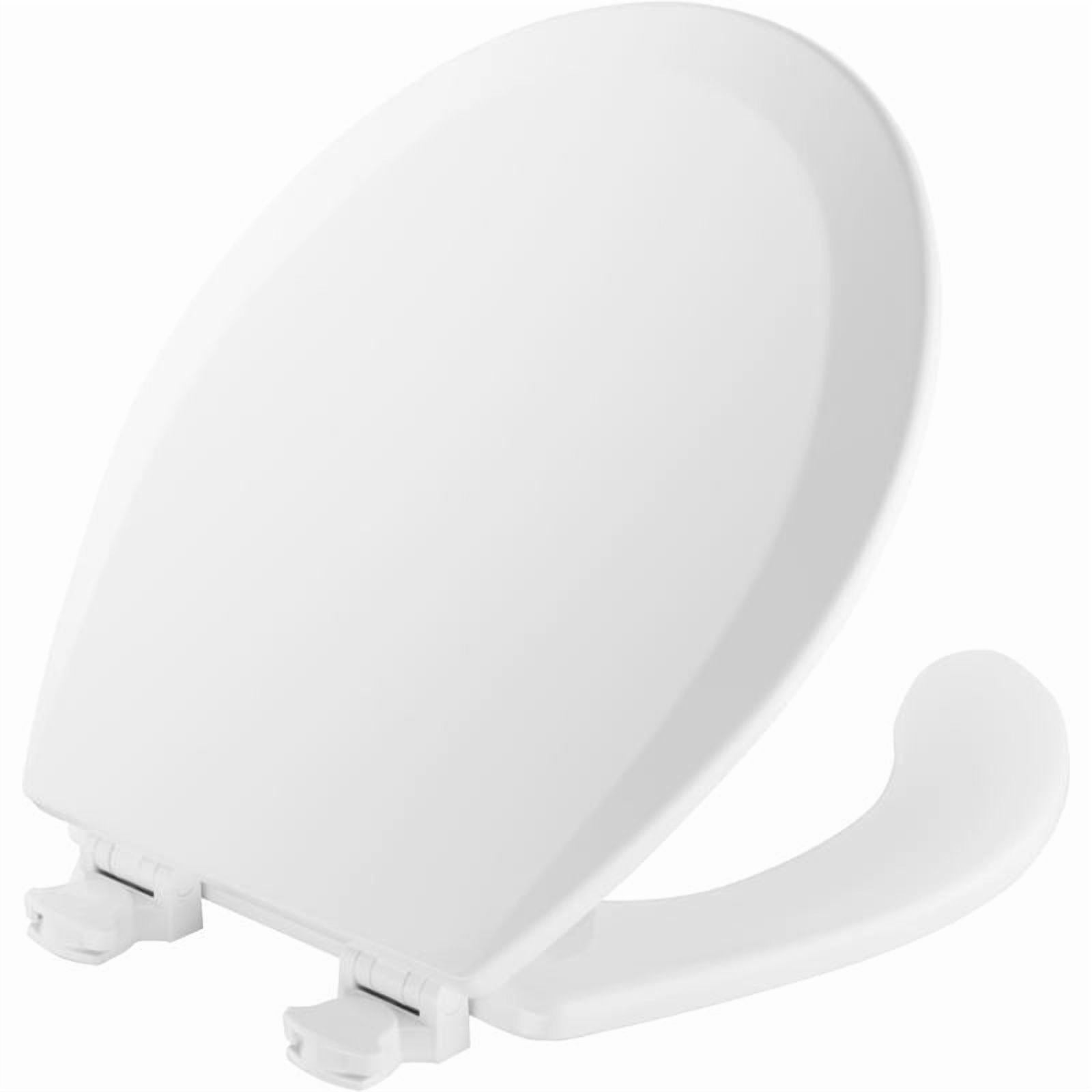 Mayfair Round White Molded Wood Toilet Seat