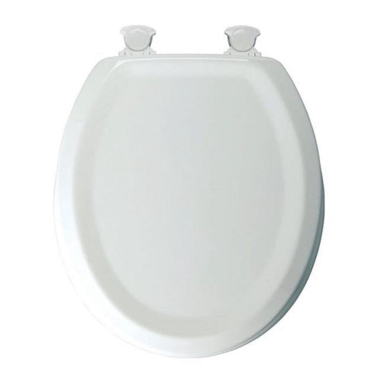 Mayfair Round White Molded Wood Toilet Seat