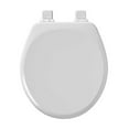 thumbnail image 1 of Mayfair Slow Close Round White Molded Wood Toilet Seat, 1 of 9