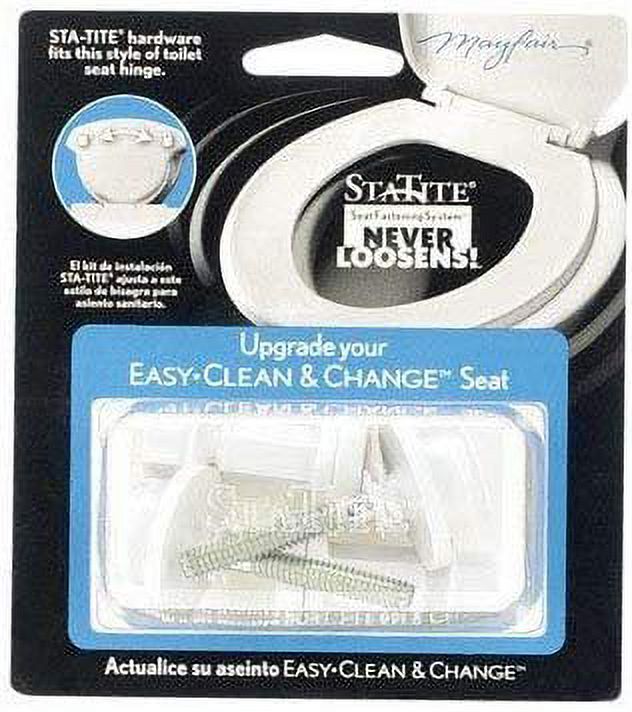 Mayfair Toilet Seat Hardware Upgrade Kit White
