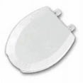 thumbnail image 1 of Mayfair White Wood Elongated Toilet Seat, 1 of 2