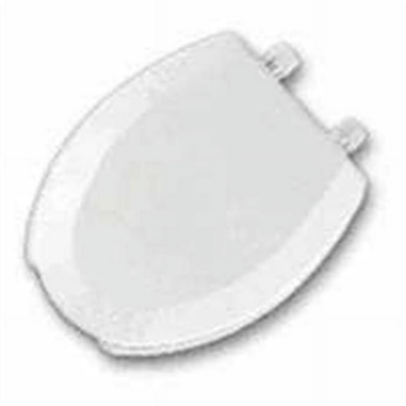 Mayfair White Wood Elongated Toilet Seat