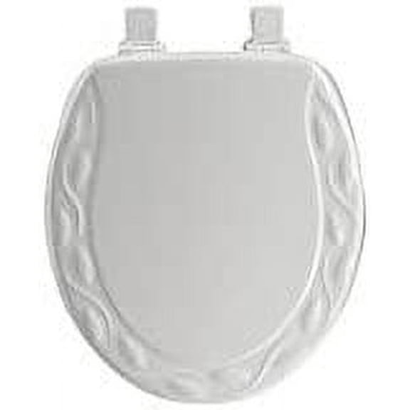 Mayfair Wood Seat Molded, Sculptured, Series 34 Durable Multi Coat Enamel White