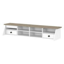 Mayfield Desktop Organizer in Shiplap Gray / White - Engineered Wood